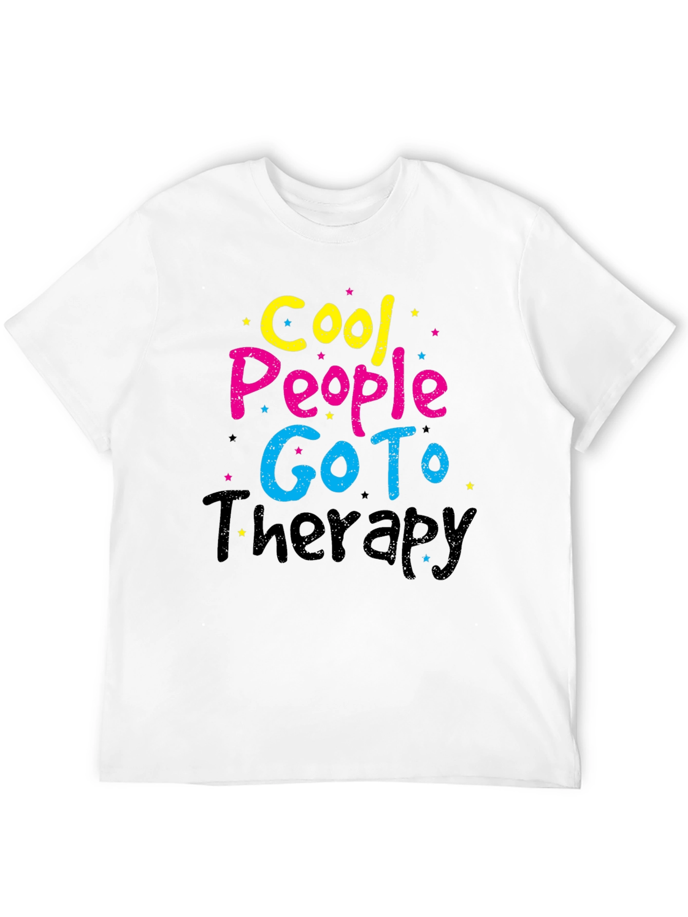Cool People Go To Therapy Black T-Shirt