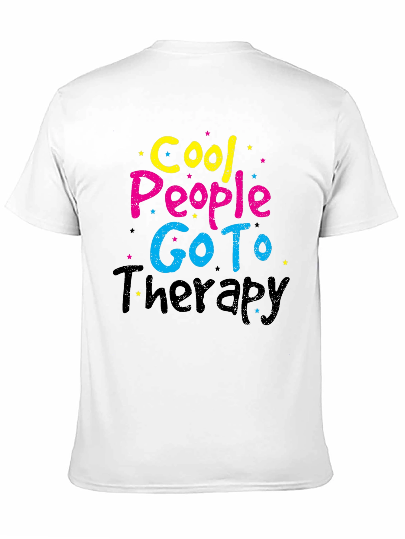 Cool People Go To Therapy Black T-Shirt