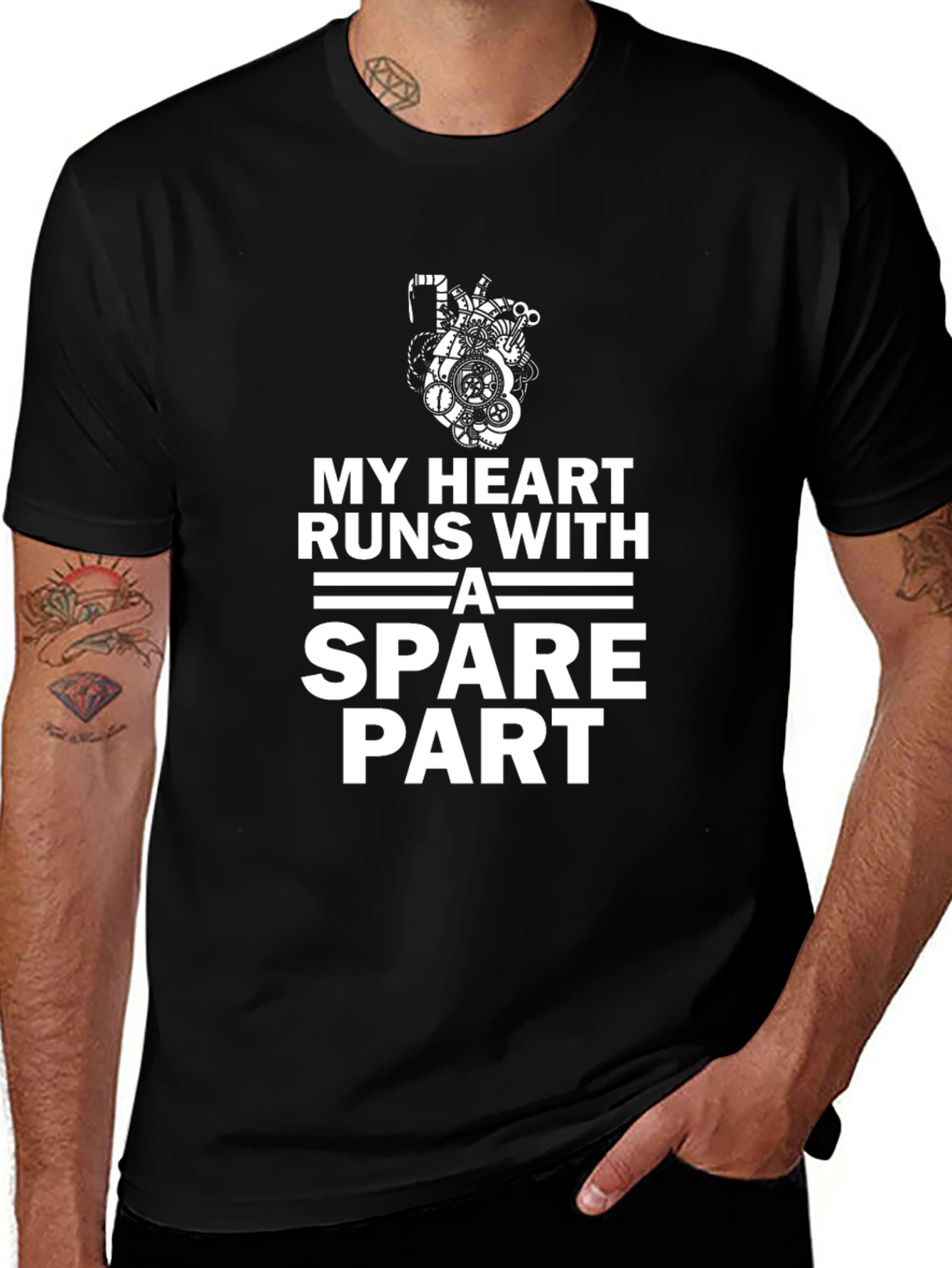My Heart Runs with a Spare Part T-Shirt