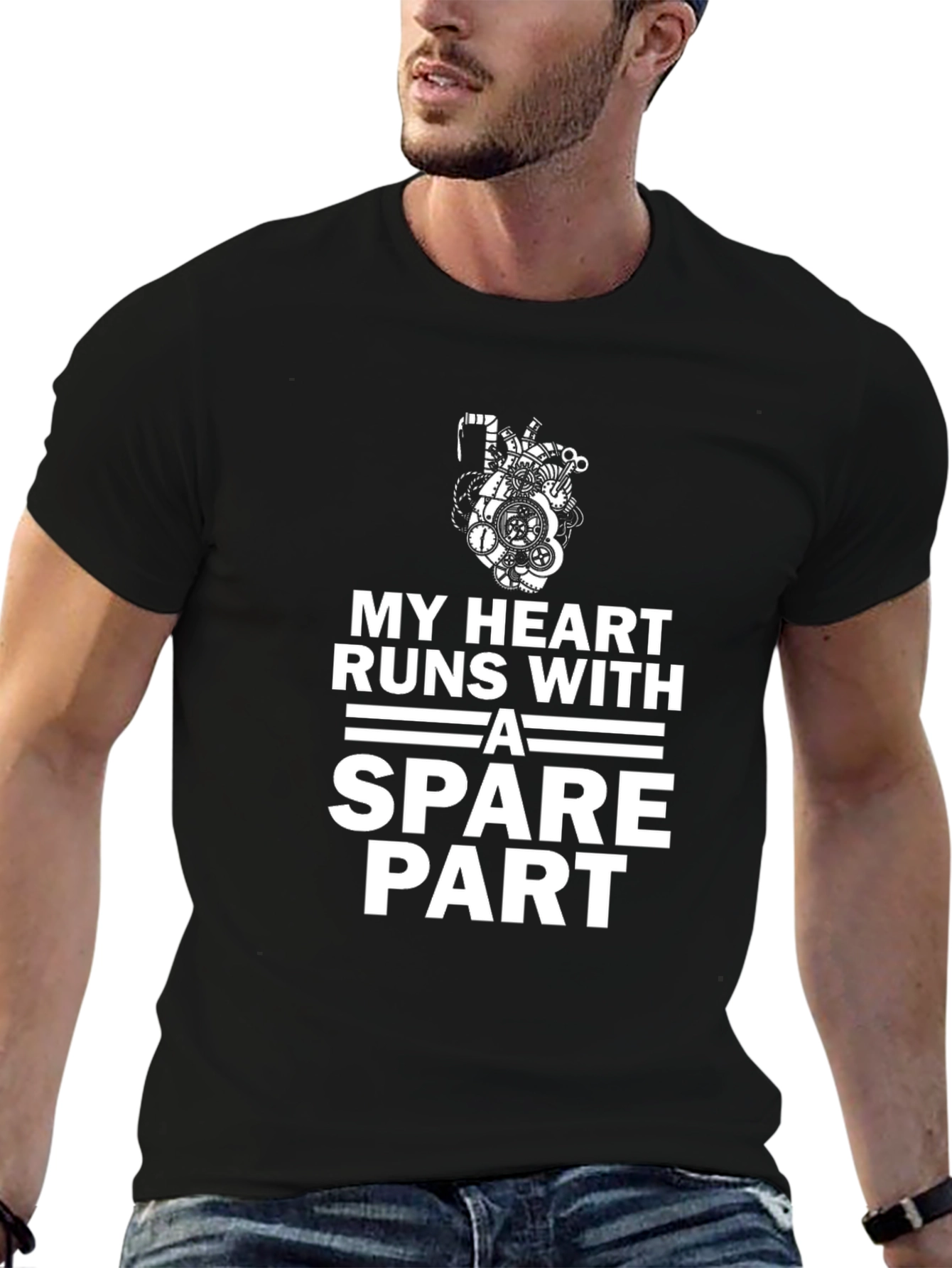 My Heart Runs with a Spare Part T-Shirt