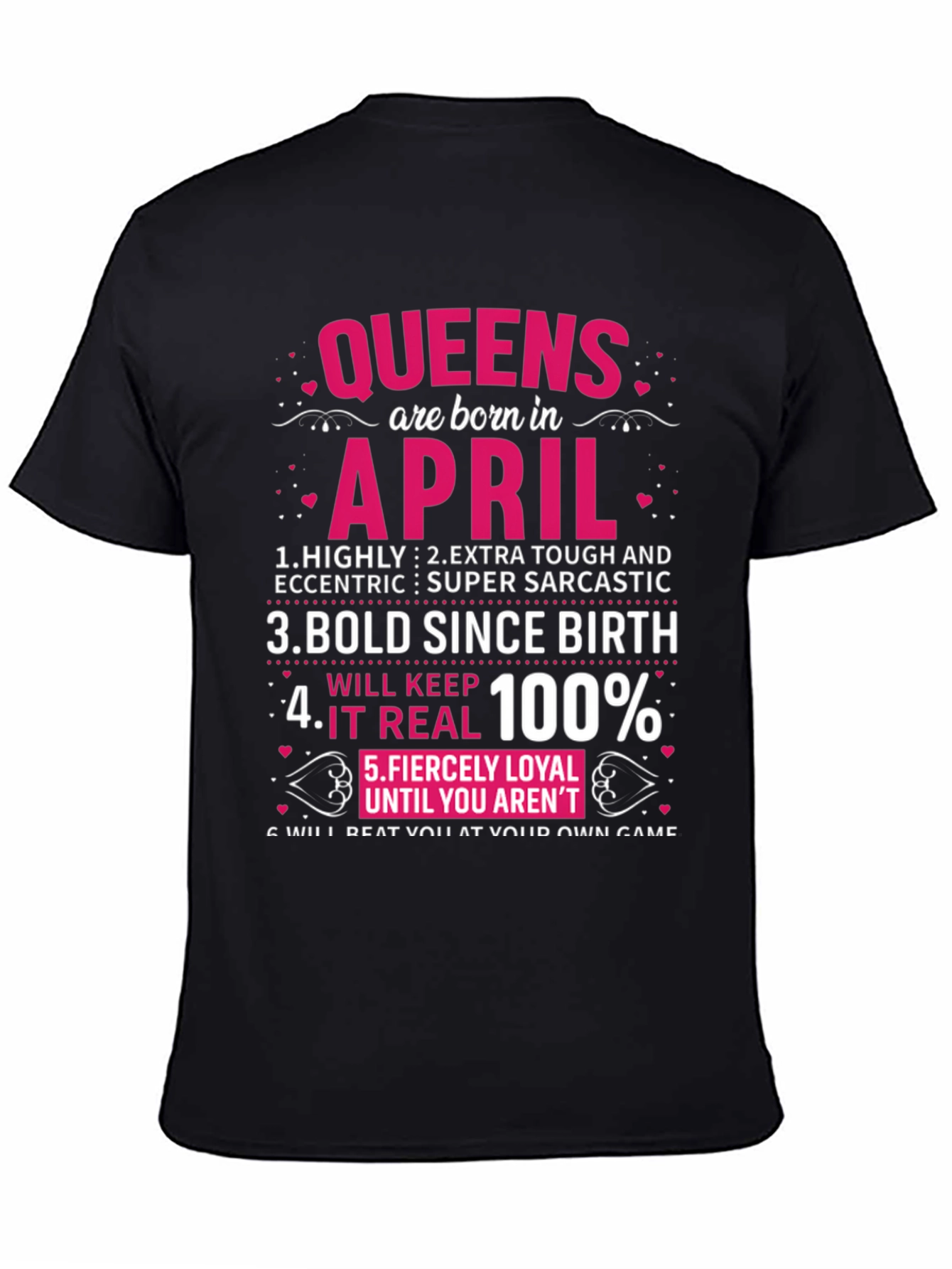 Queens Born in April T-Shirt