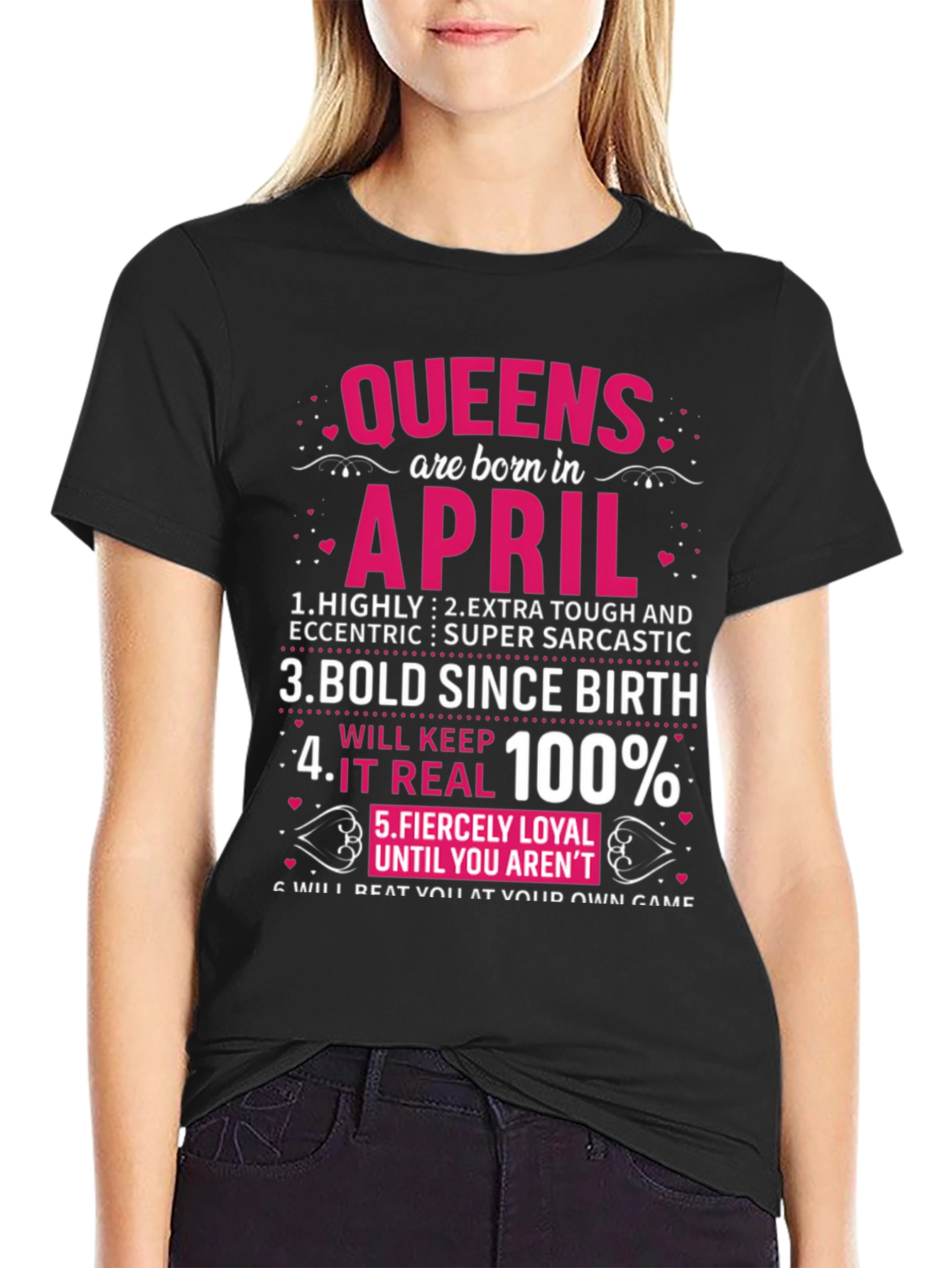 Queens Born in April T-Shirt
