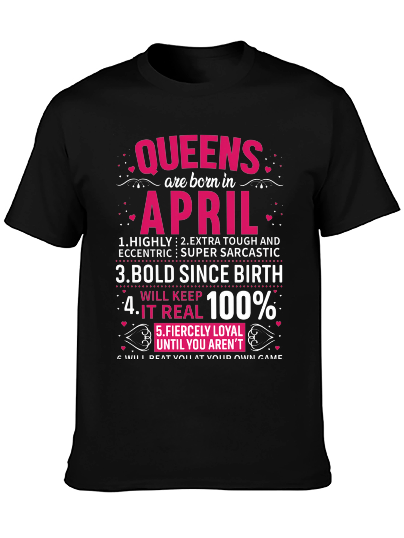 Queens Born in April T-Shirt