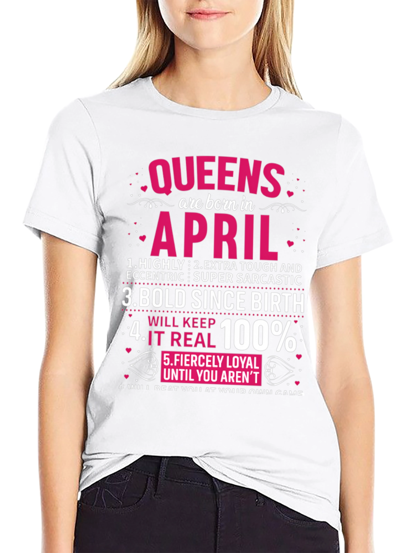 Queens Born in April T-Shirt