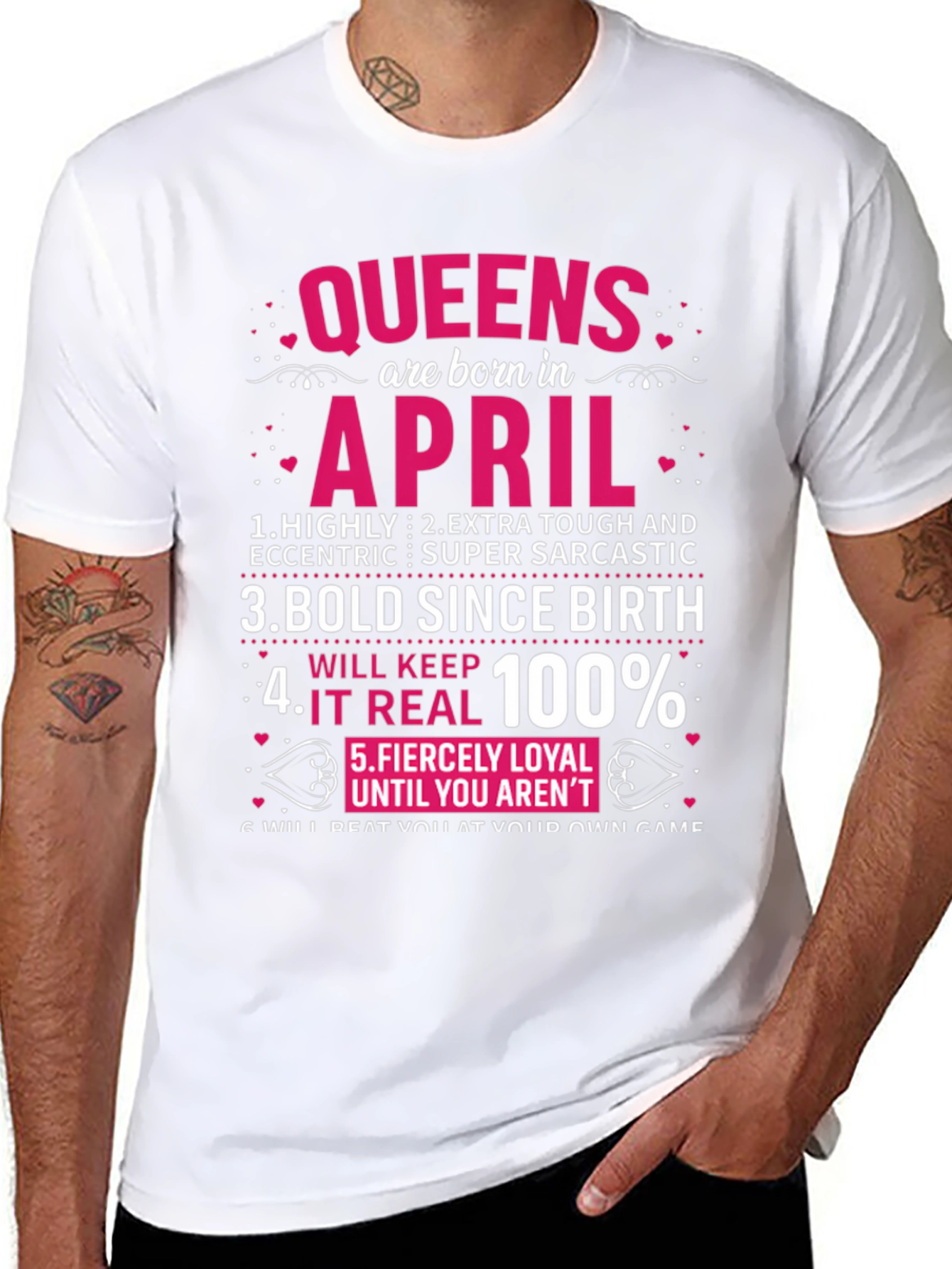 Queens Born in April T-Shirt
