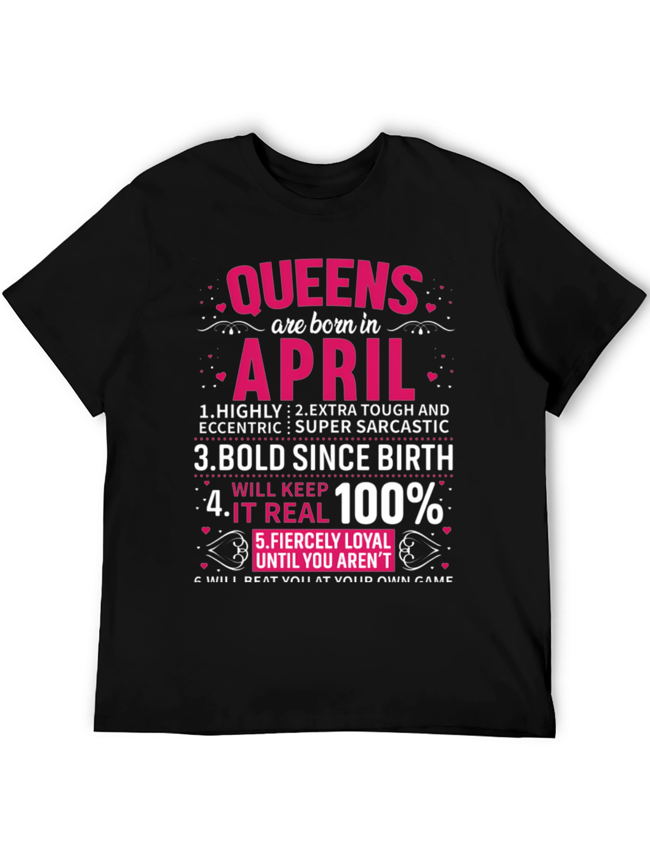 Queens Born in April T-Shirt