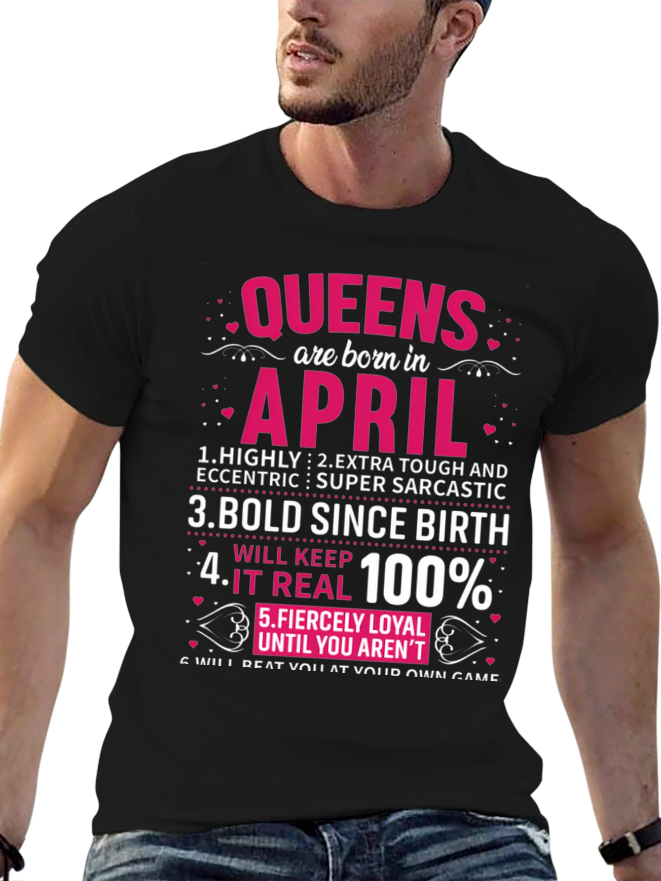 Queens Born in April T-Shirt