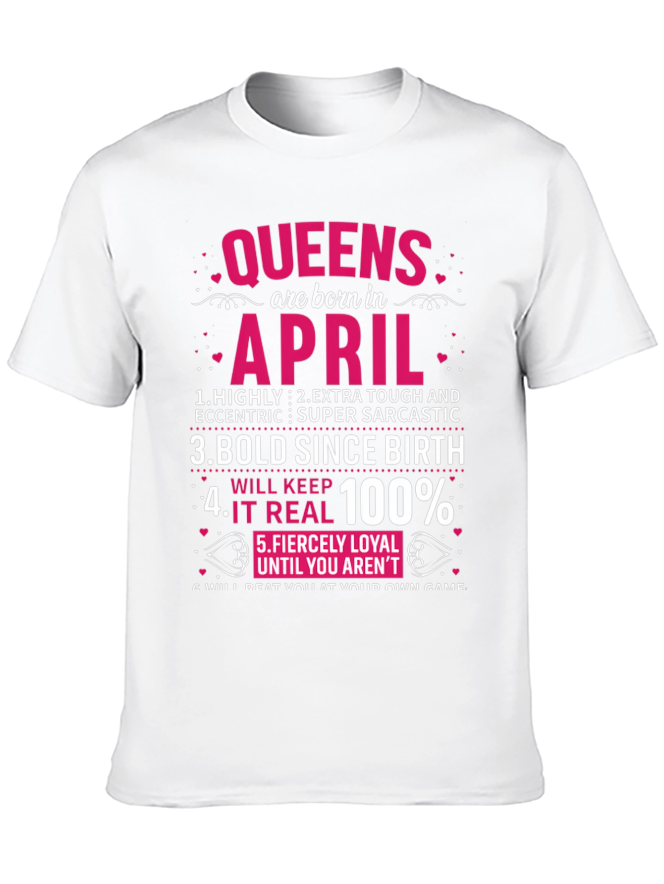 Queens Born in April T-Shirt