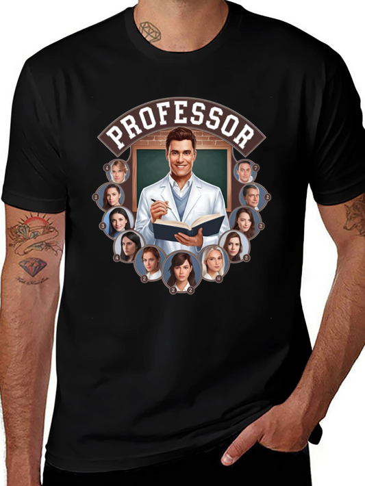 Professor and Students Graphic Tee