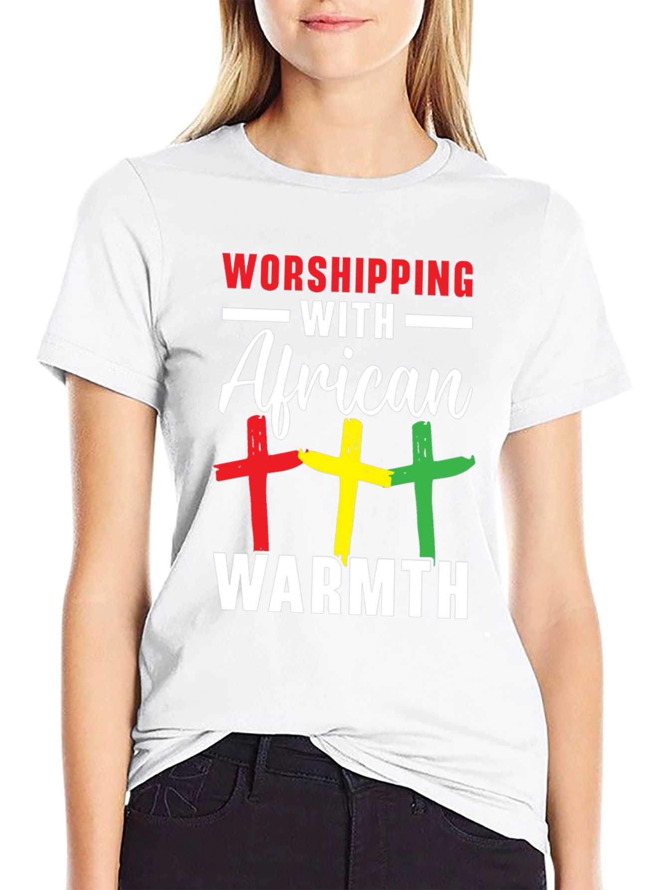 Worshipping with African Warmth Graphic Tee