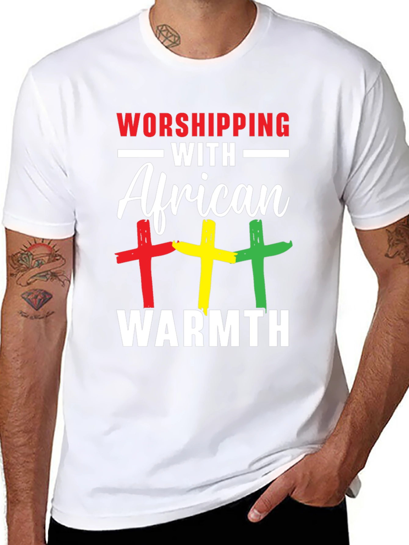 Worshipping with African Warmth Graphic Tee