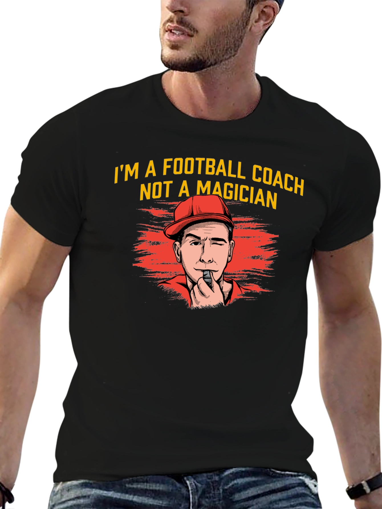 Football Coach Graphic T-Shirt