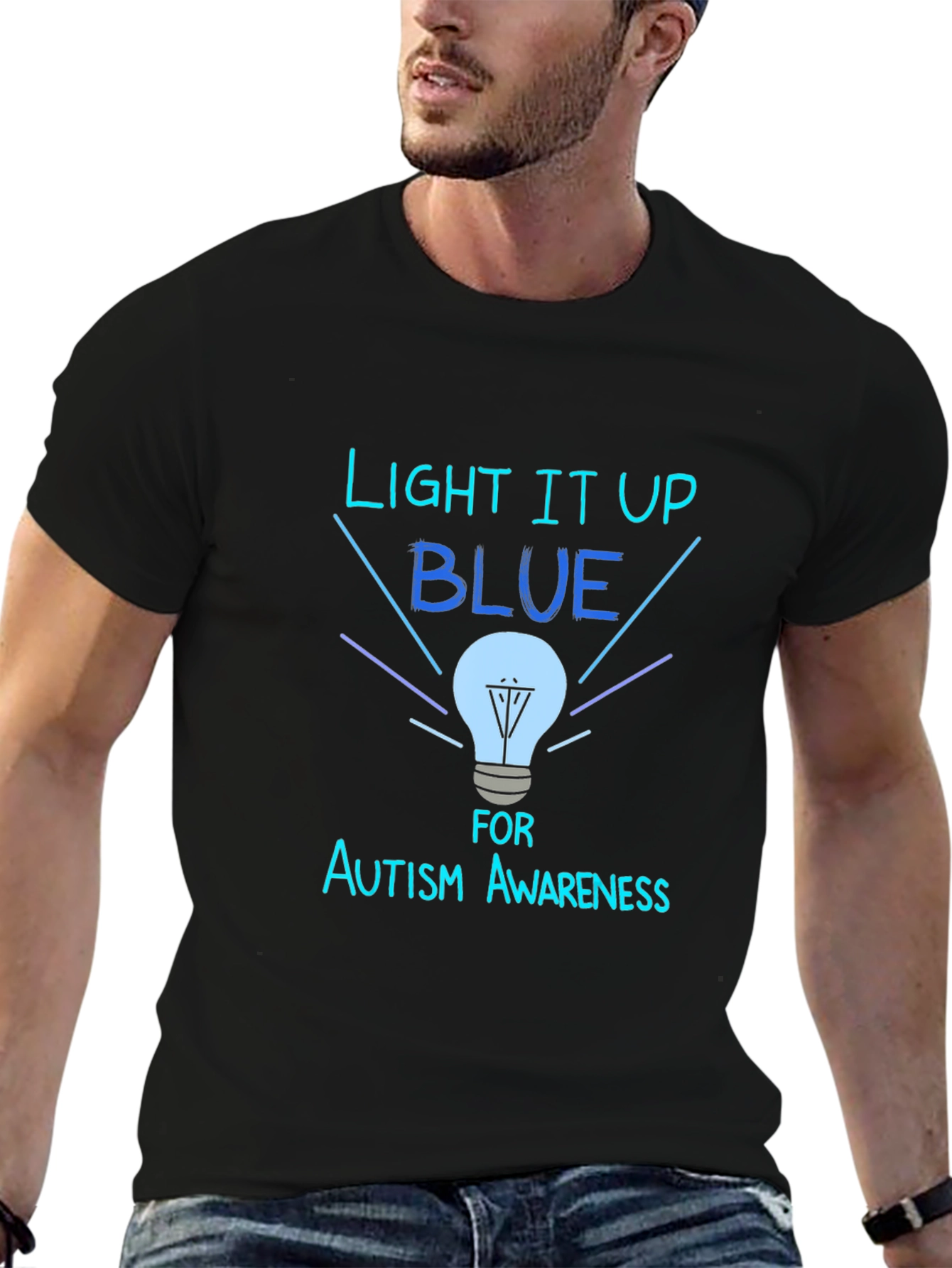 Autism Awareness T-Shirt - Light it Up Blue
