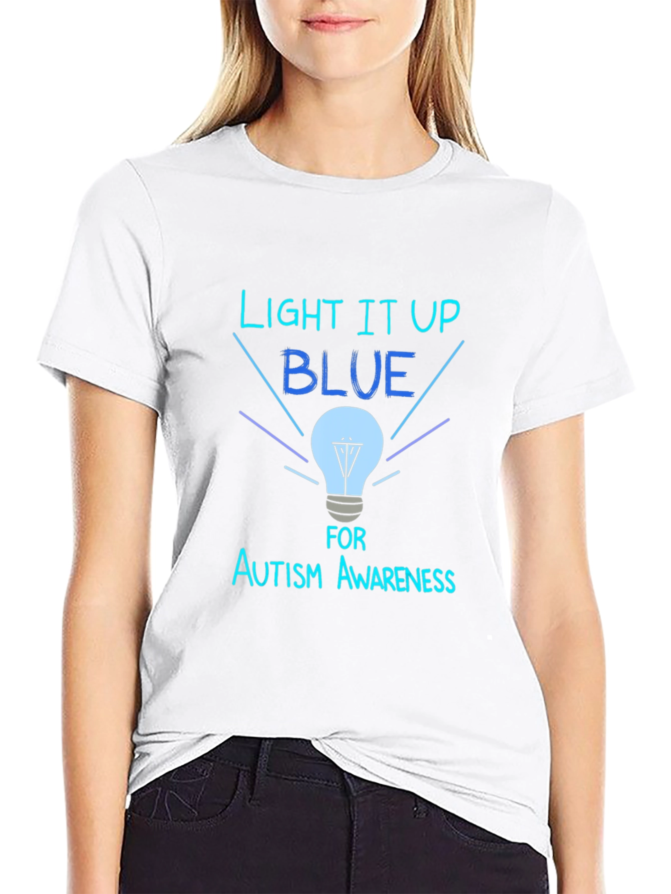 Autism Awareness T-Shirt - Light it Up Blue