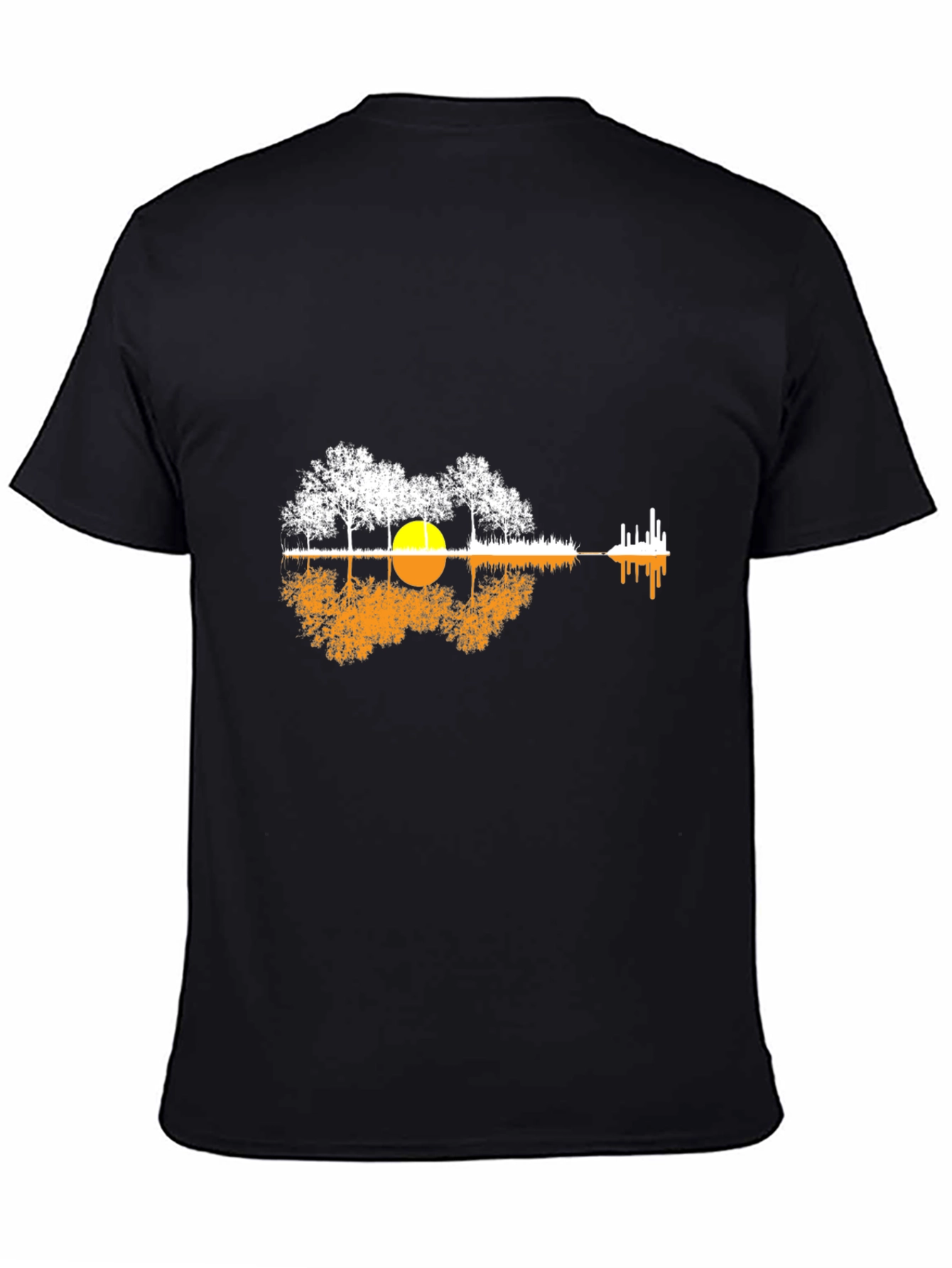 Nature Guitar Graphic Tee - Black
