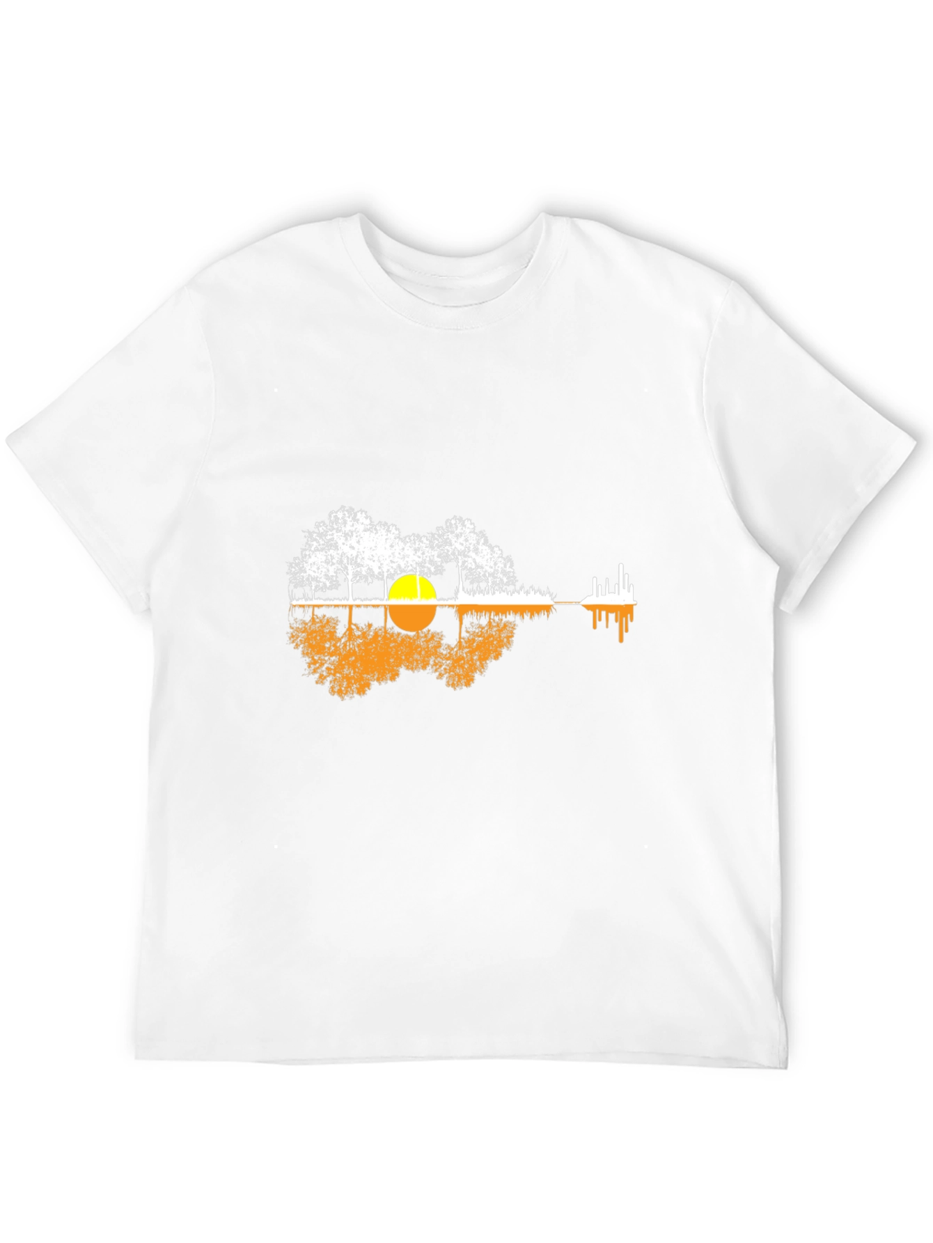 Nature Guitar Graphic Tee - Black