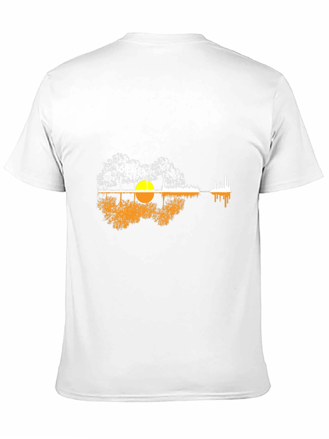 Nature Guitar Graphic Tee - Black