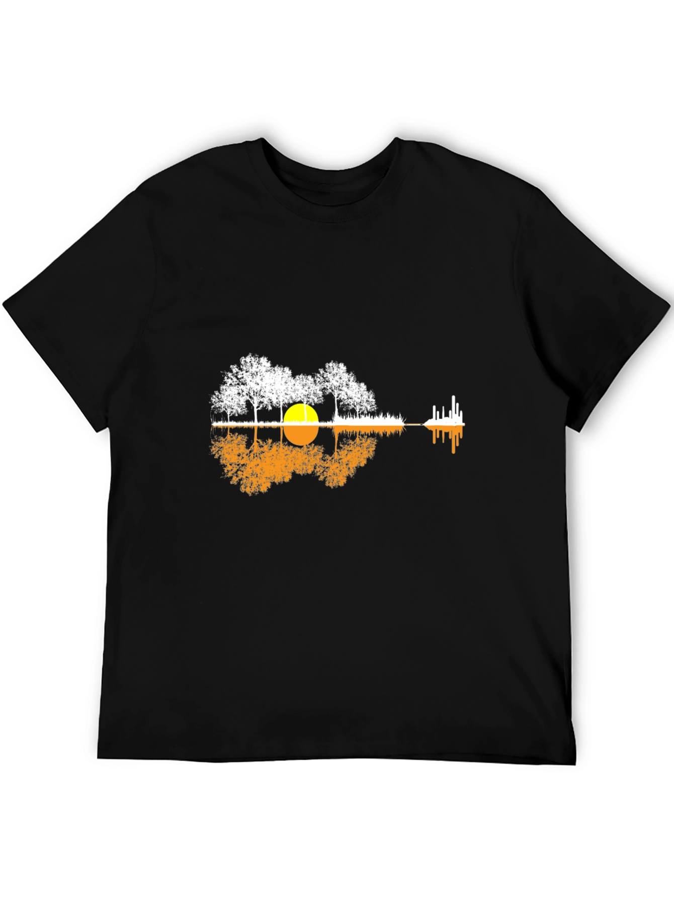 Nature Guitar Graphic Tee - Black