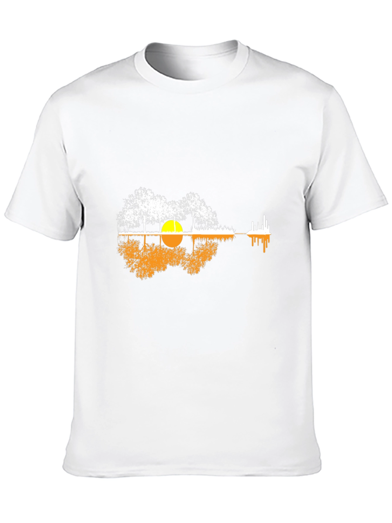 Nature Guitar Graphic Tee - Black
