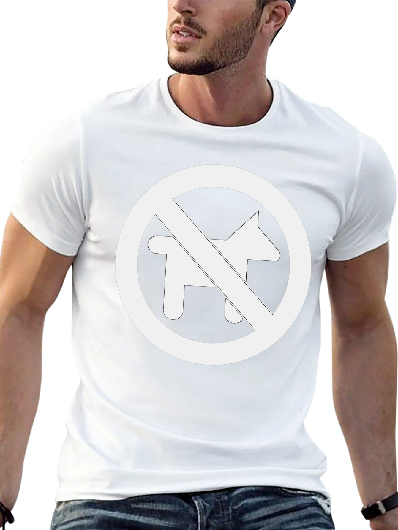 No Dogs Allowed T-Shirt - Graphic Tee