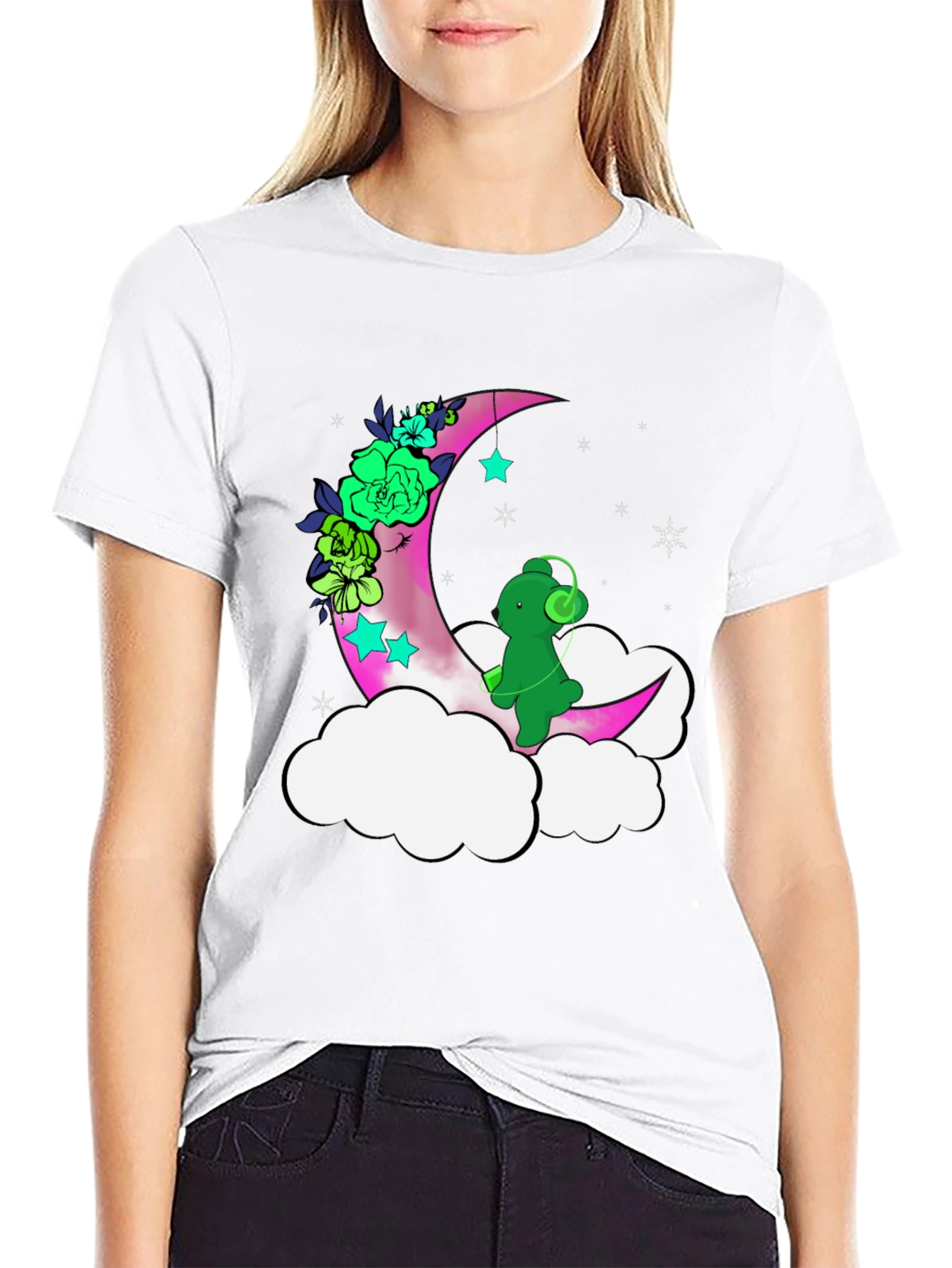 Moon & Bear T-Shirt - Relaxed Fit Graphic Tee