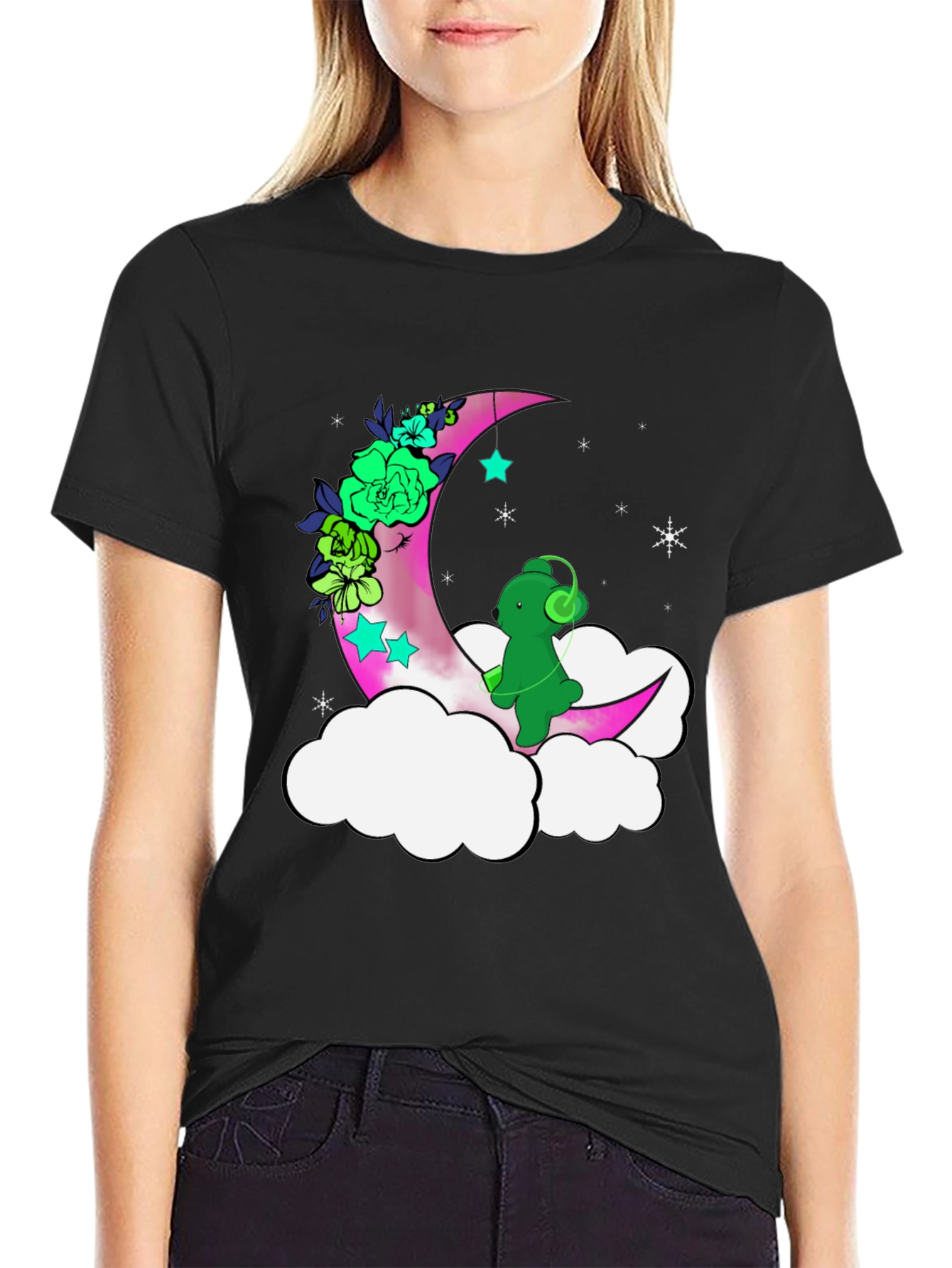 Moon & Bear T-Shirt - Relaxed Fit Graphic Tee
