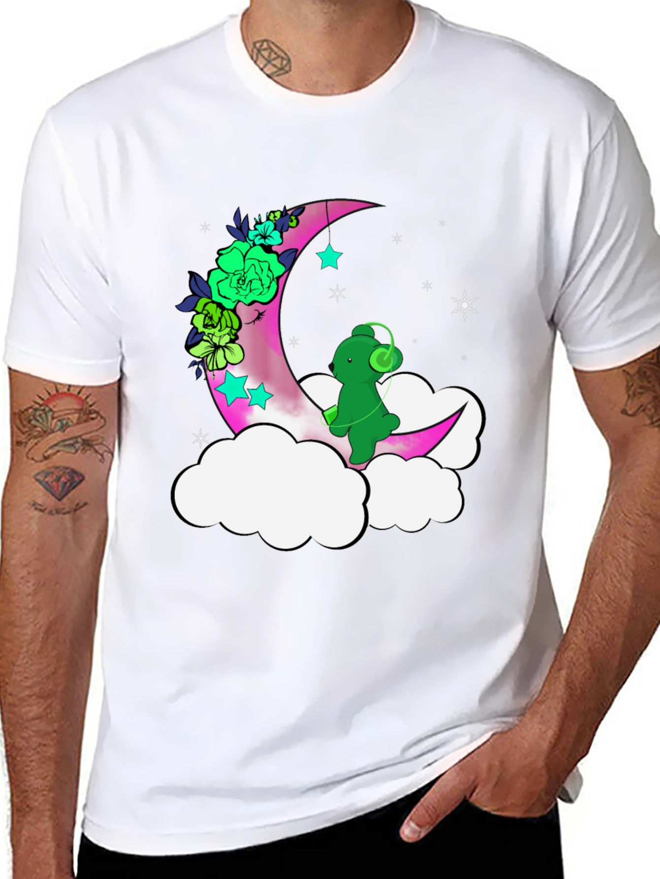 Moon & Bear T-Shirt - Relaxed Fit Graphic Tee