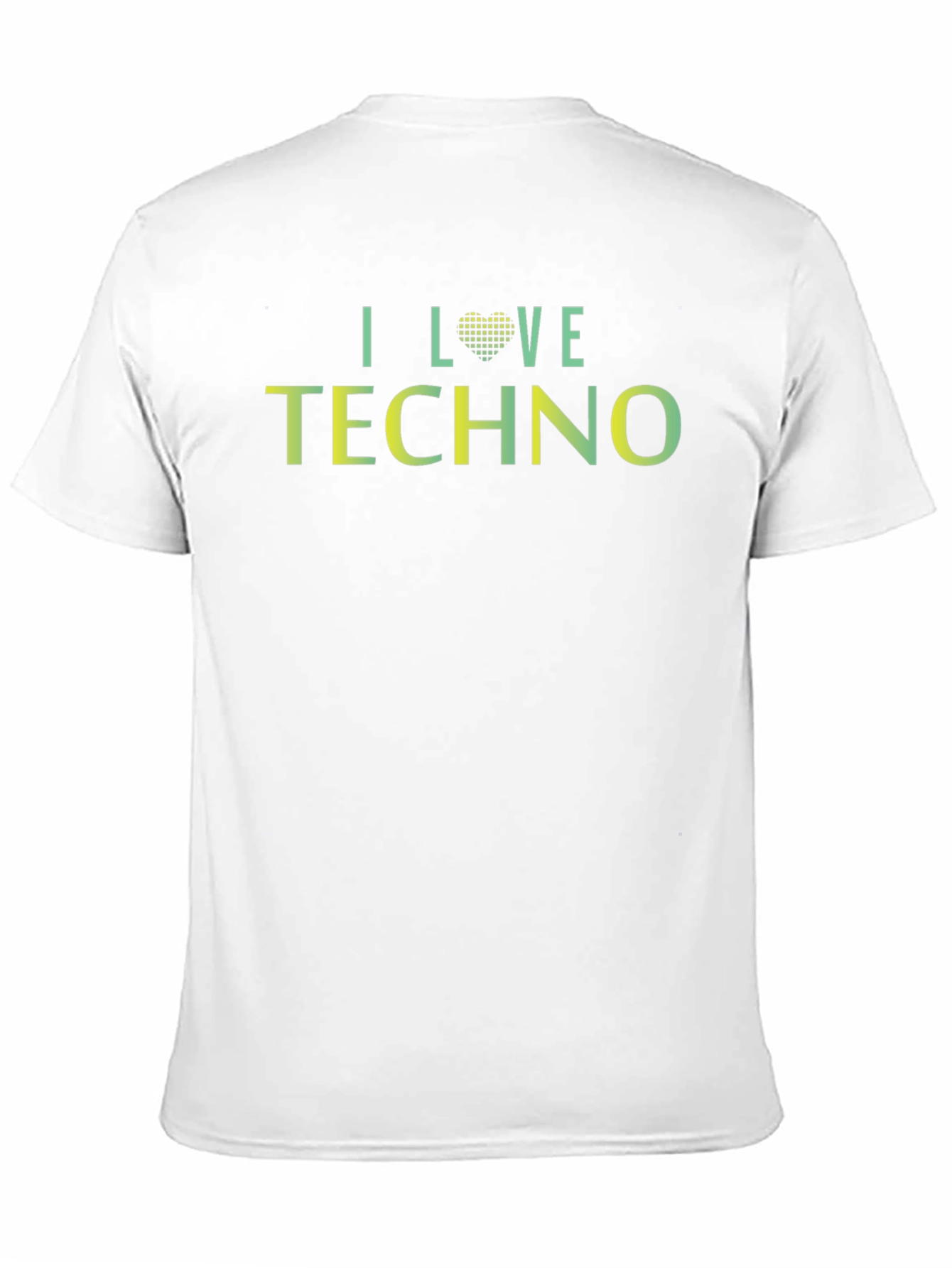 I Love Techno Graphic Tee - Unisex Black T-Shirt