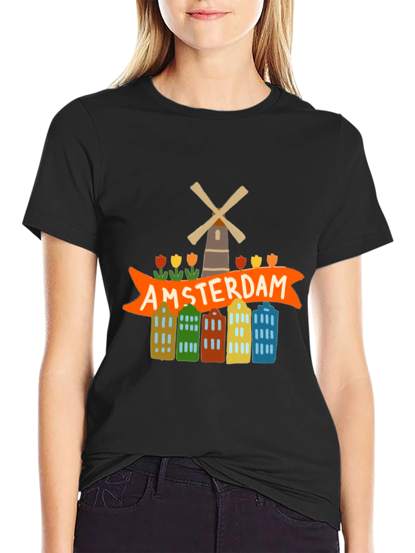 Amsterdam Graphic Tee - Tourist Souvenir T-Shirt