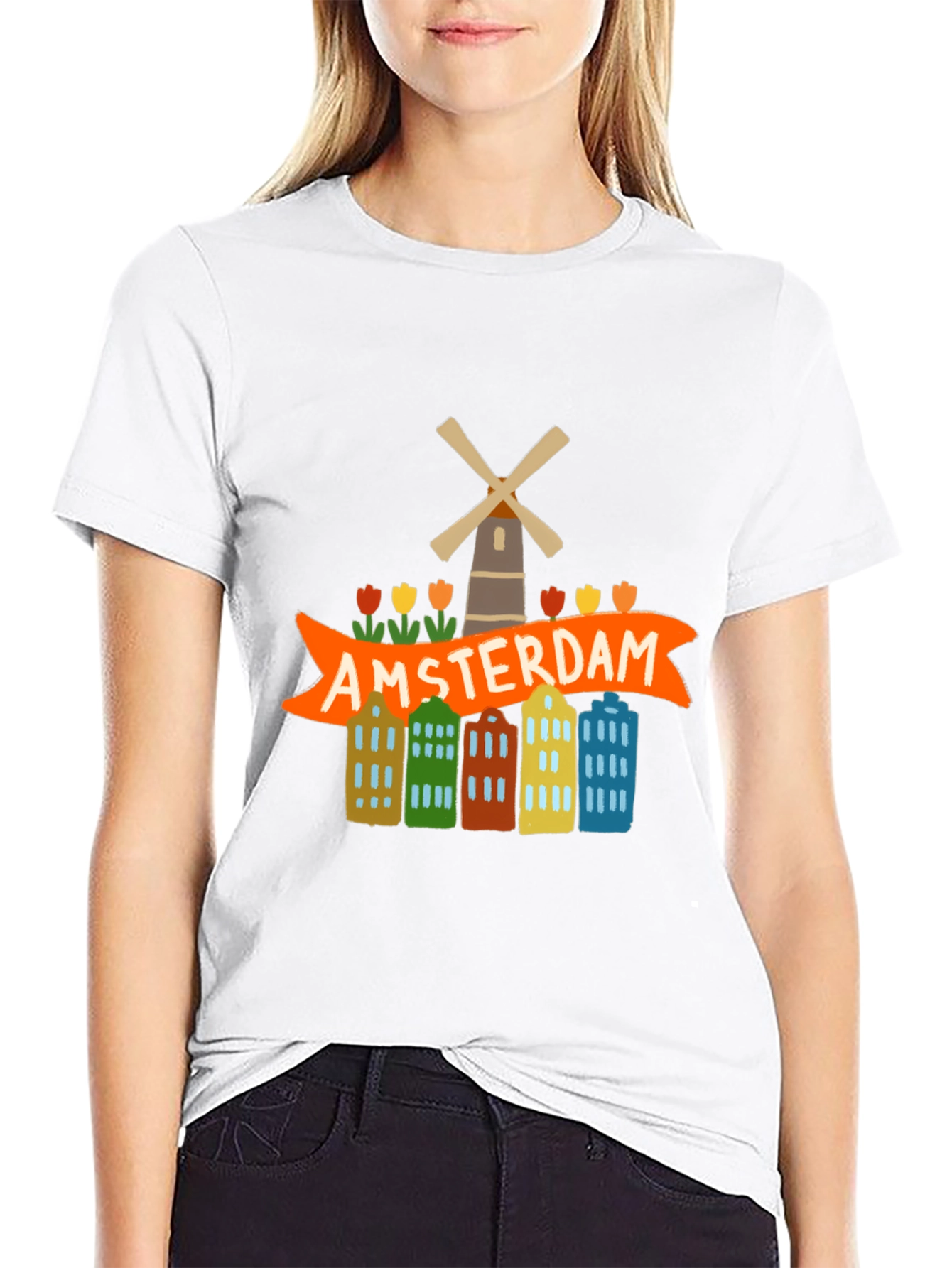 Amsterdam Graphic Tee - Tourist Souvenir T-Shirt