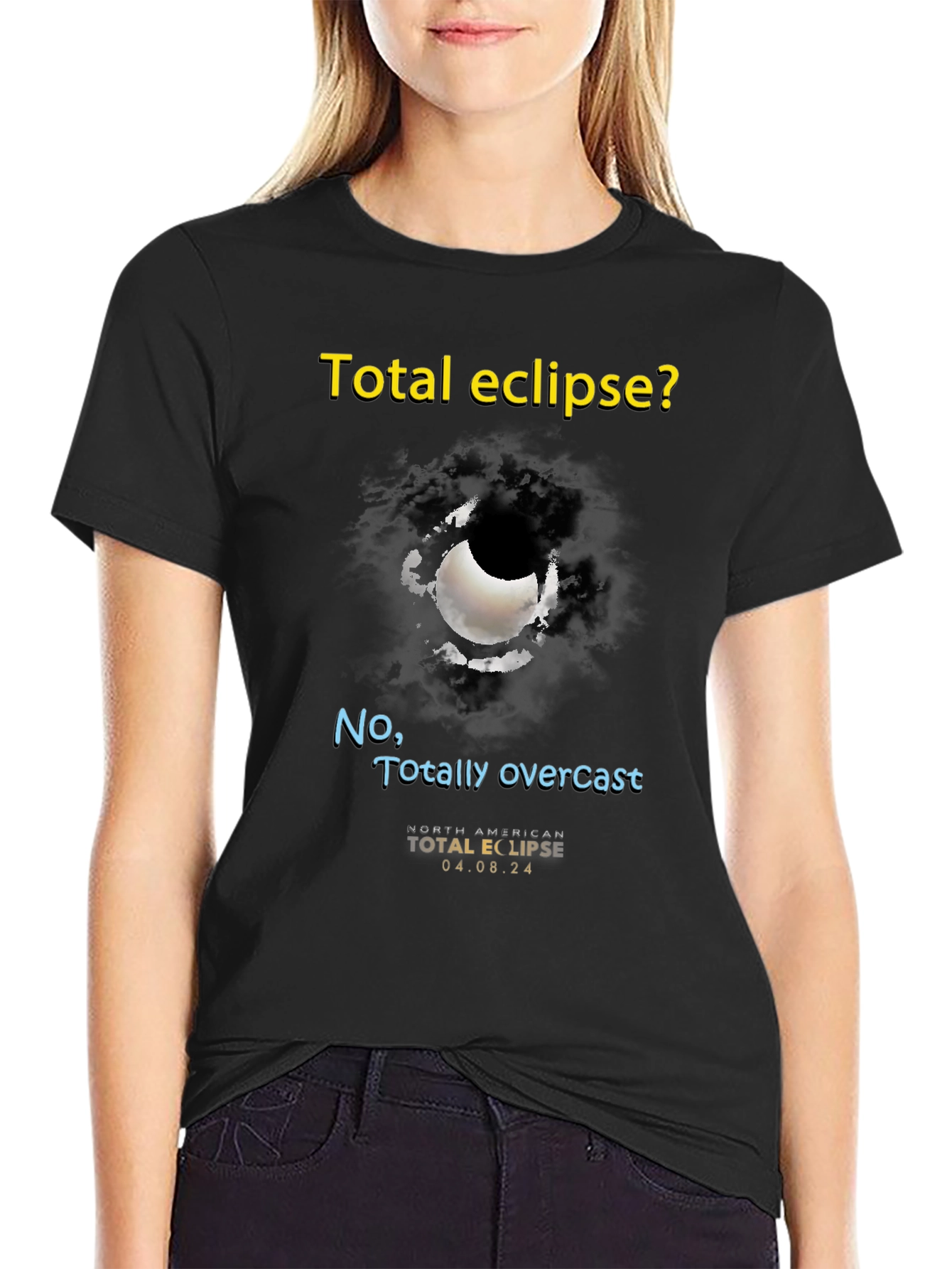 Total Eclipse Overcast T-Shirt - Unique Graphic Tee