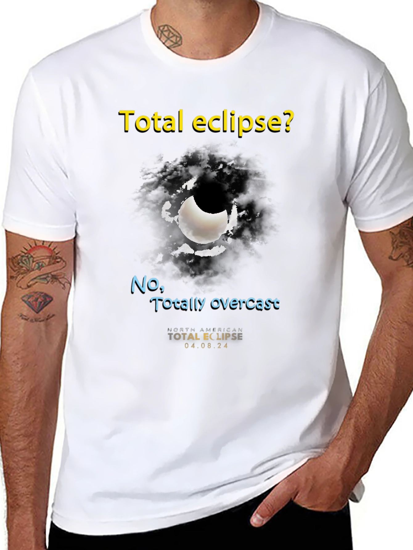 Total Eclipse Overcast T-Shirt - Unique Graphic Tee