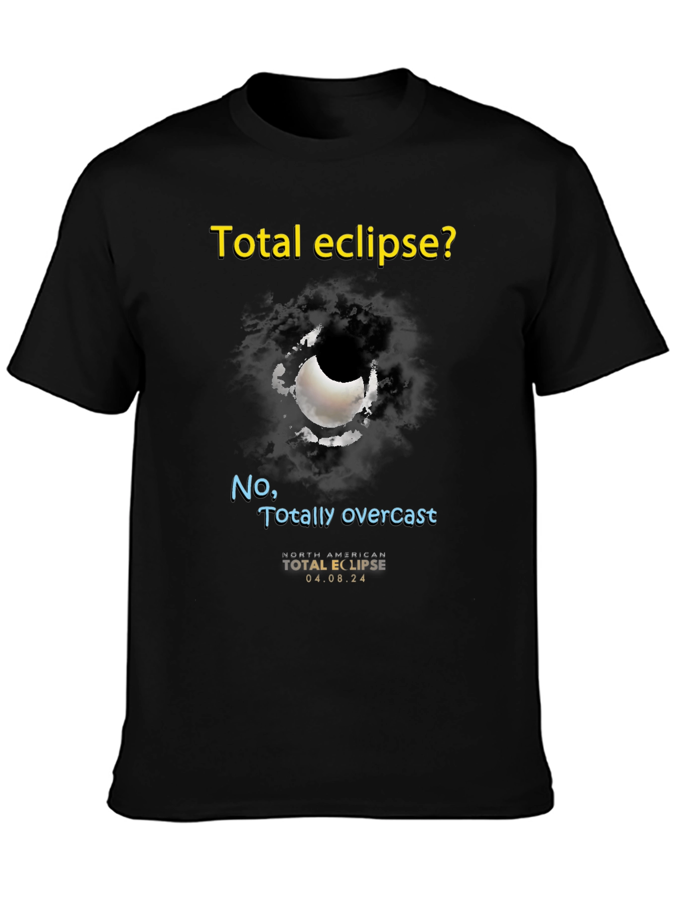 Total Eclipse Overcast T-Shirt - Unique Graphic Tee