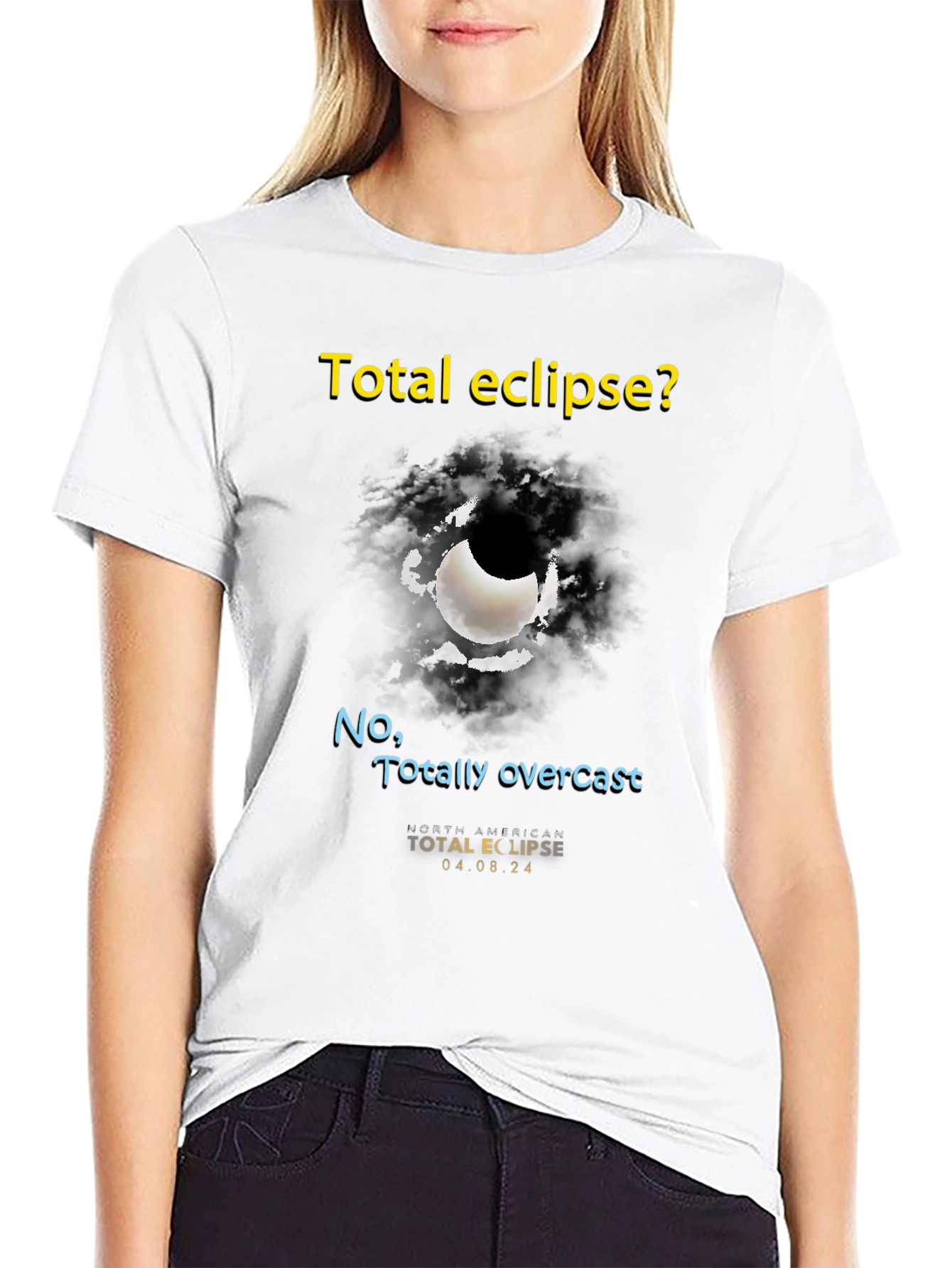 Total Eclipse Overcast T-Shirt - Unique Graphic Tee
