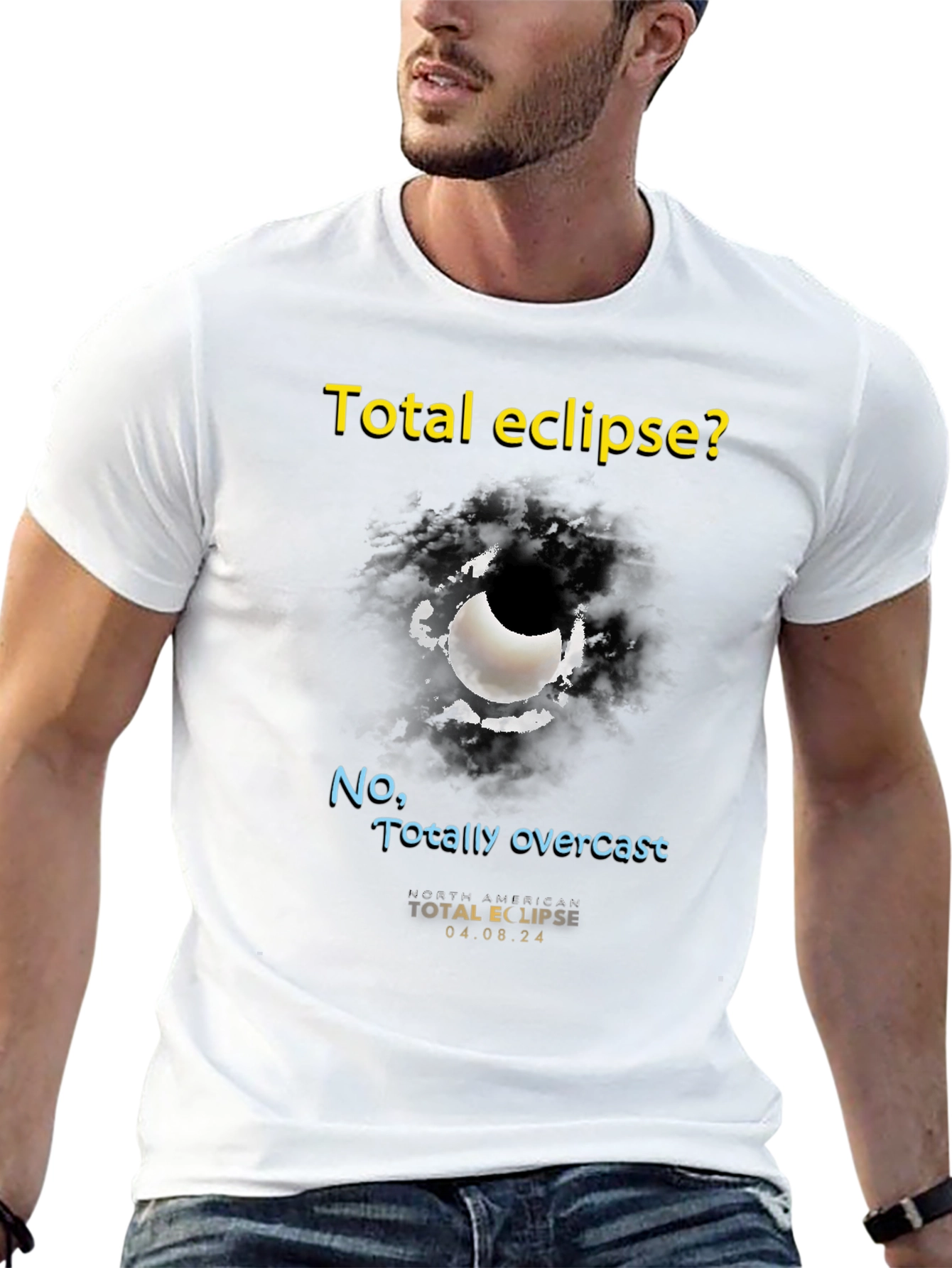 Total Eclipse Overcast T-Shirt - Unique Graphic Tee