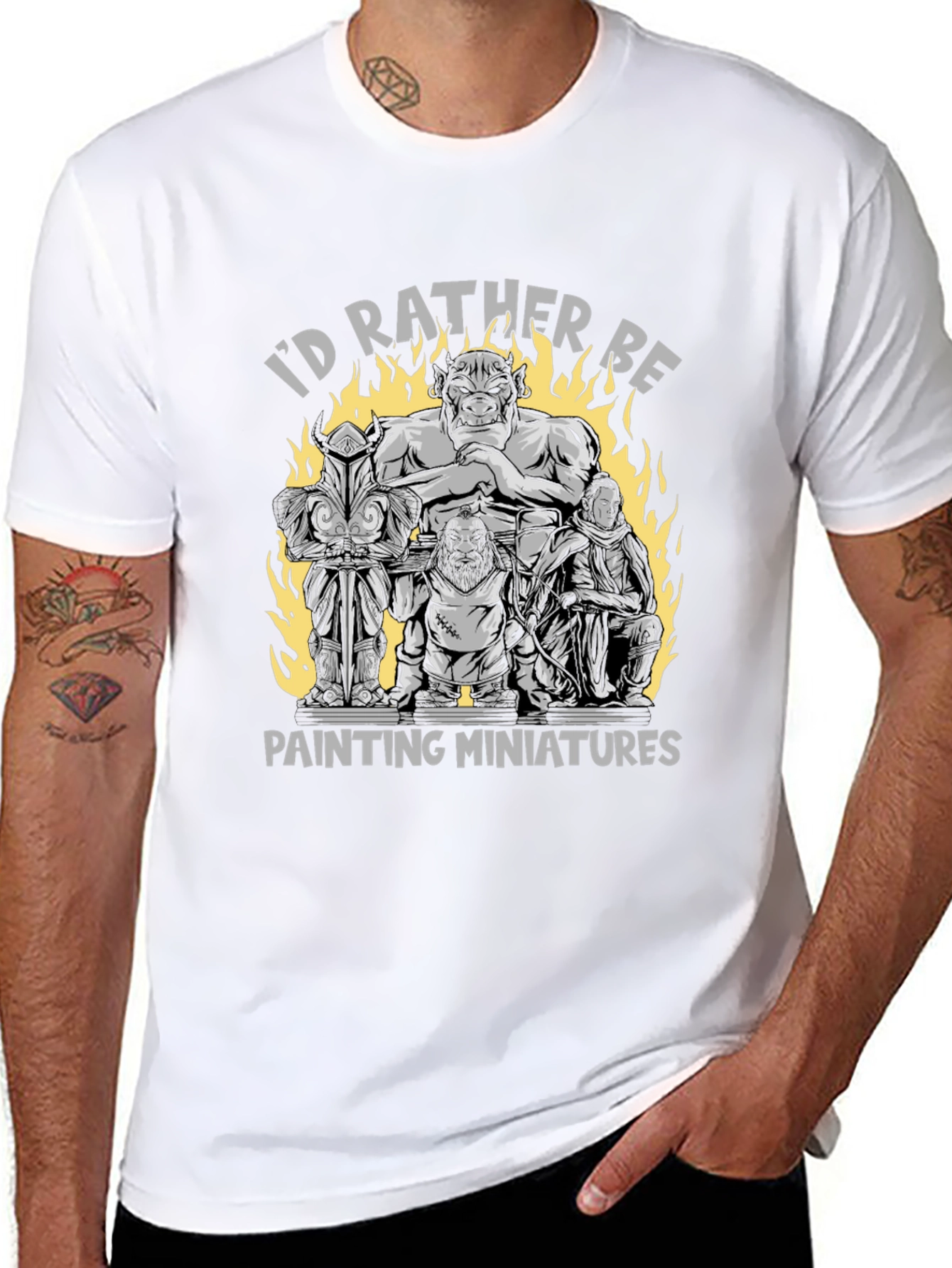 Miniatures Painting T-Shirt - Gamer Hobbyist Tee