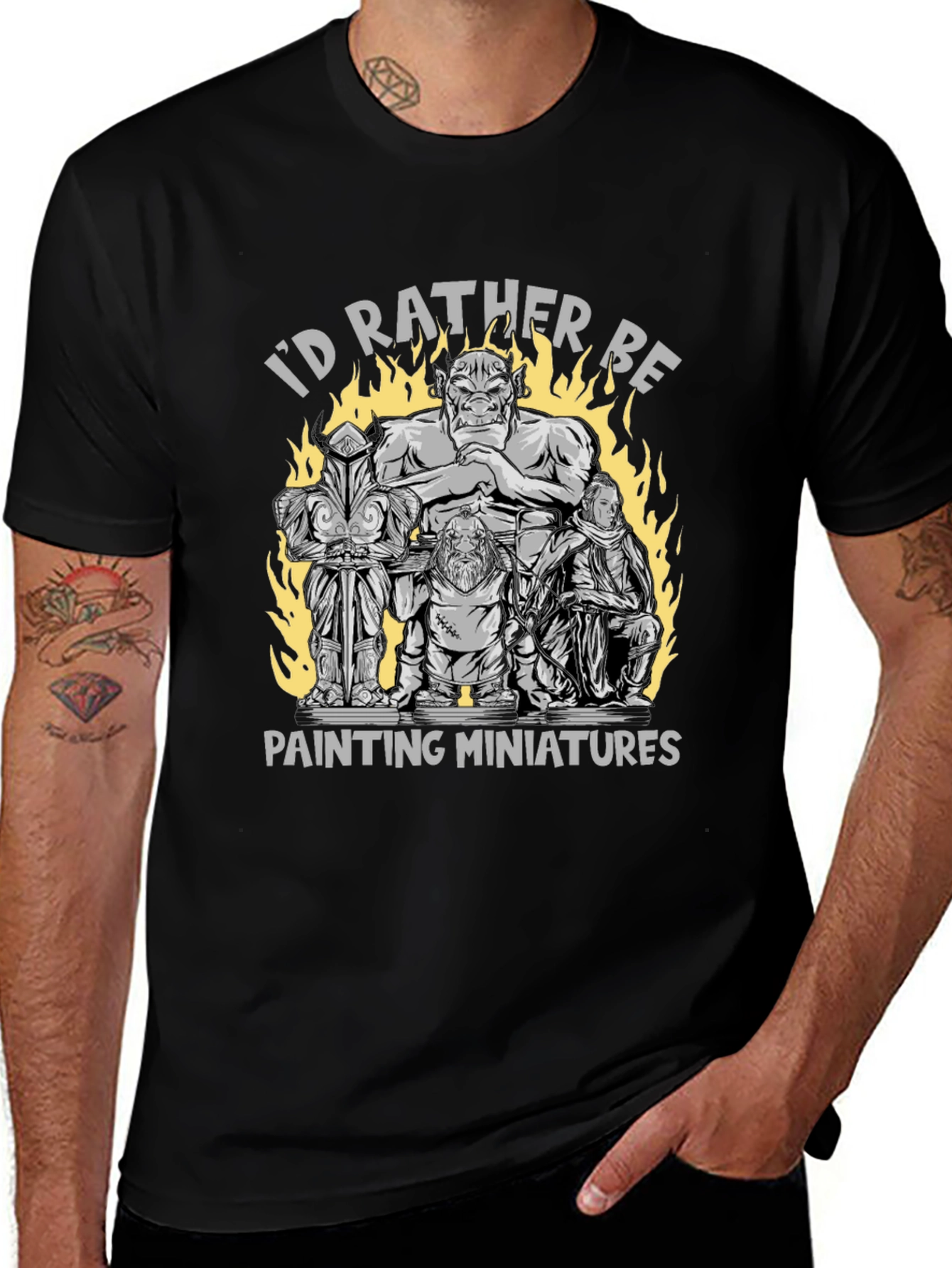 Miniatures Painting T-Shirt - Gamer Hobbyist Tee