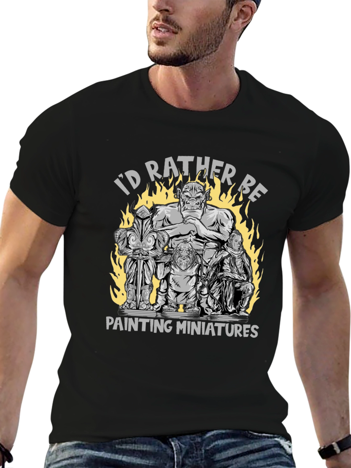 Miniatures Painting T-Shirt - Gamer Hobbyist Tee