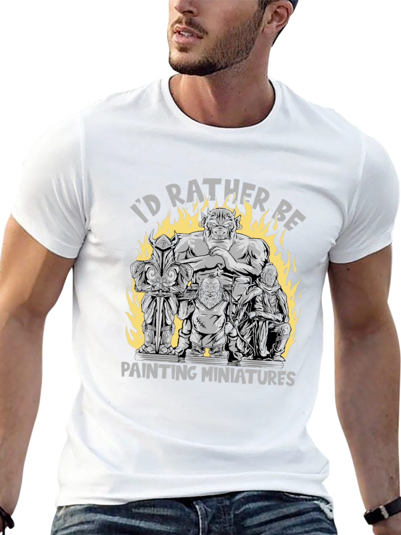 Miniatures Painting T-Shirt - Gamer Hobbyist Tee