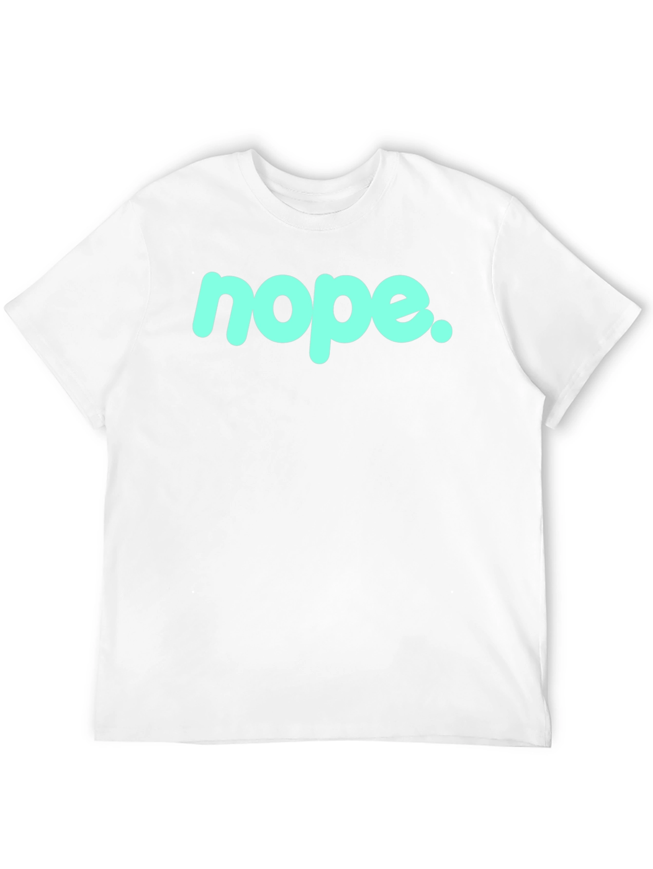 Nope Graphic Tee - Casual Black T-Shirt
