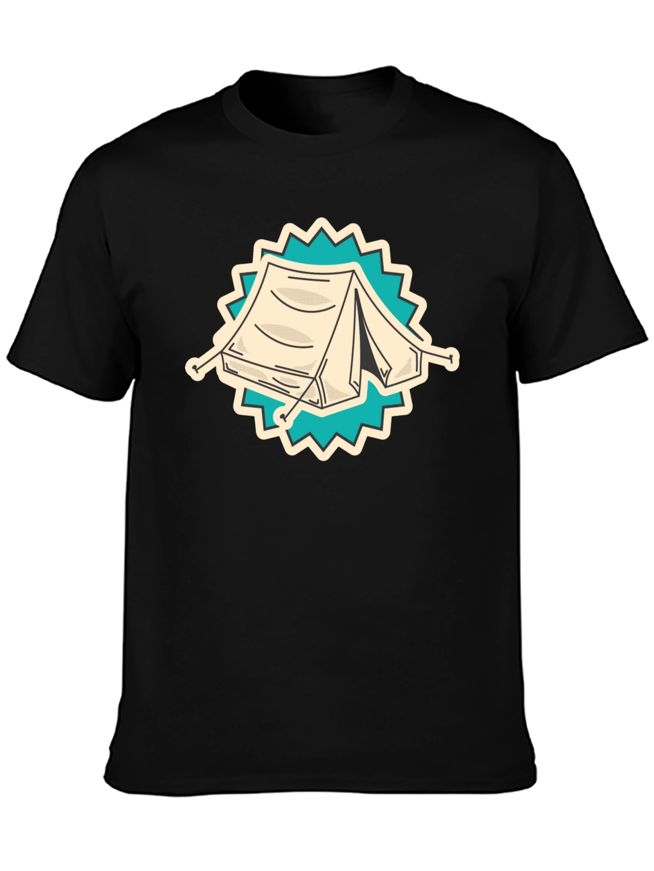 Camping Tent Graphic Tee - Adventure Ready Shirt