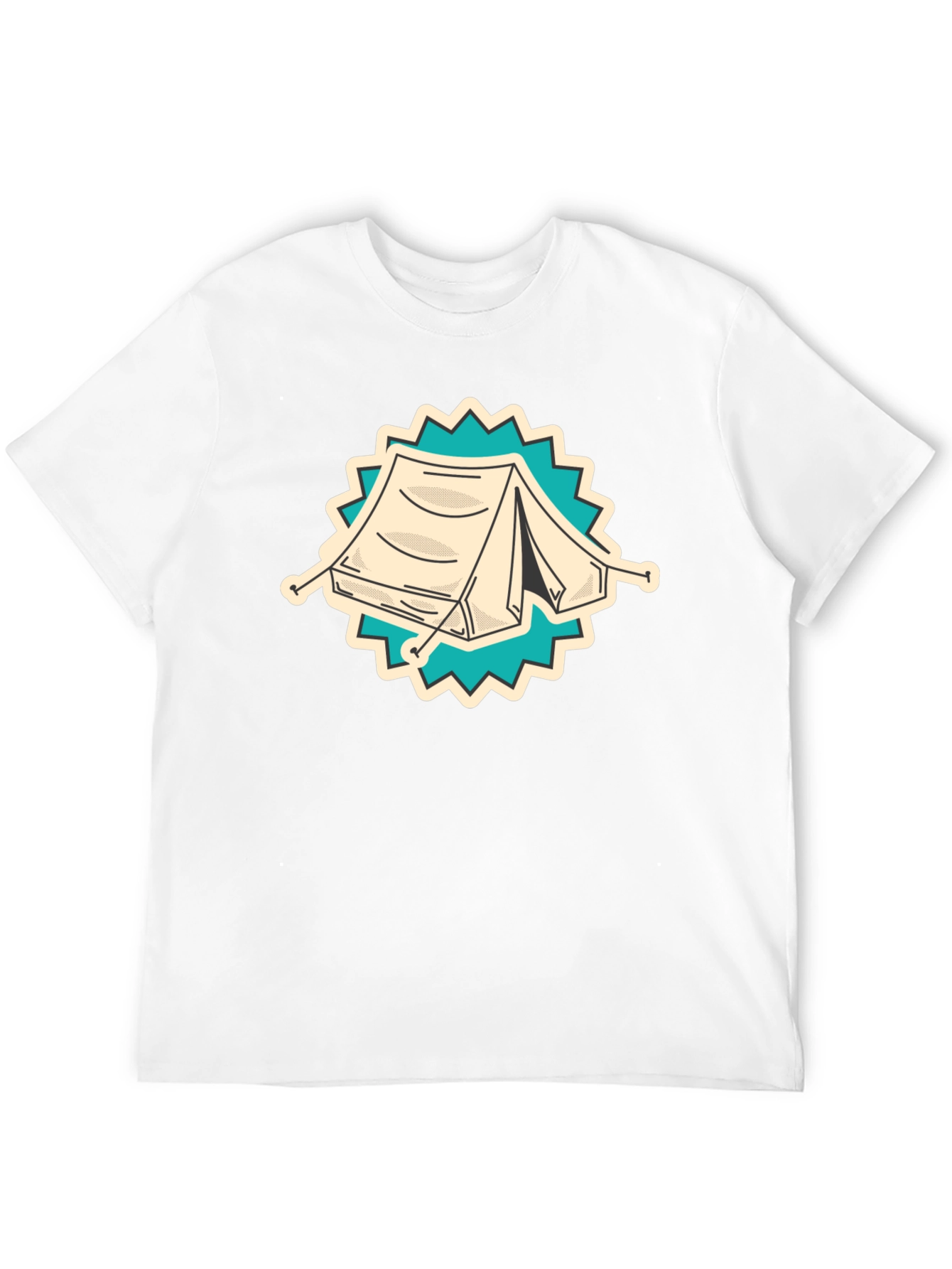 Camping Tent Graphic Tee - Adventure Ready Shirt