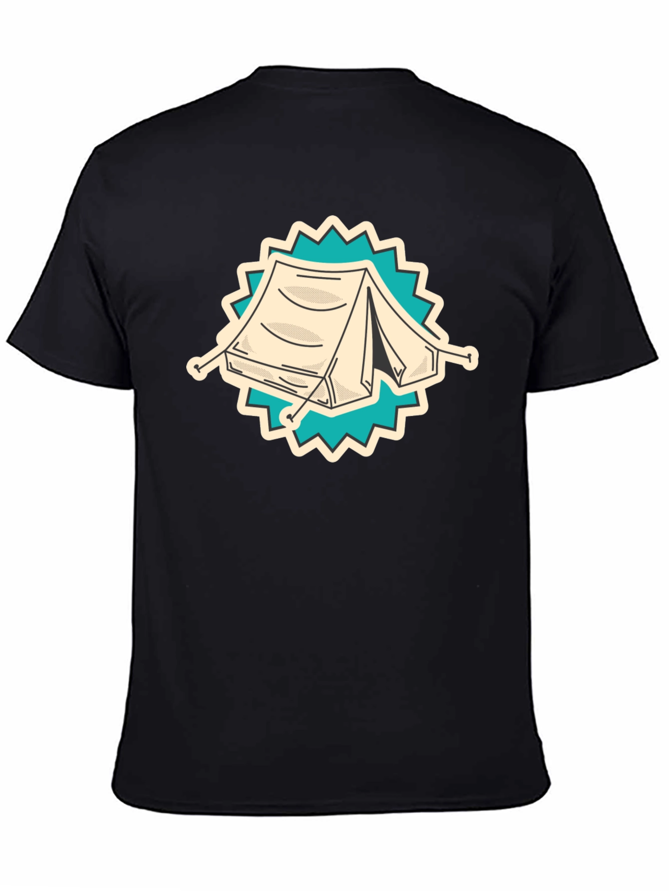 Camping Tent Graphic Tee - Adventure Ready Shirt