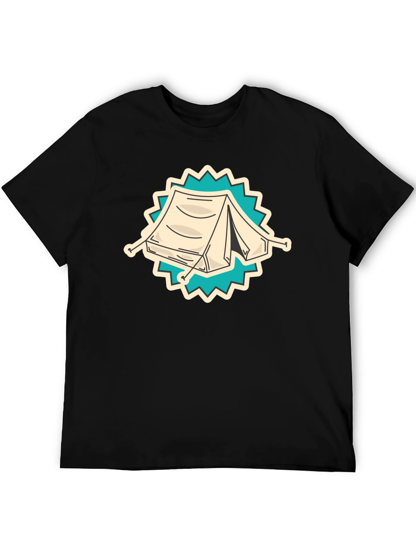 Camping Tent Graphic Tee - Adventure Ready Shirt