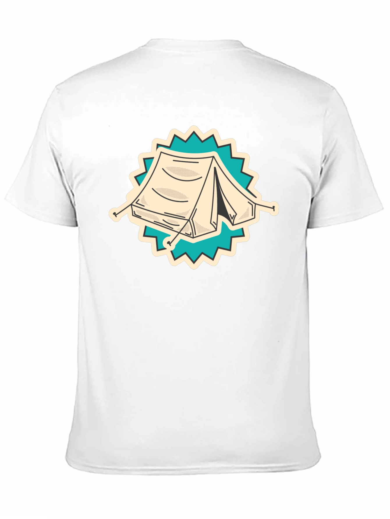 Camping Tent Graphic Tee - Adventure Ready Shirt