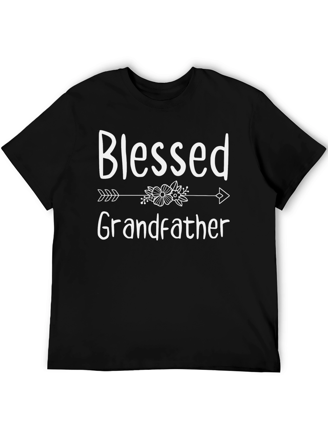 Blessed Grandfather Graphic Tee - Black
