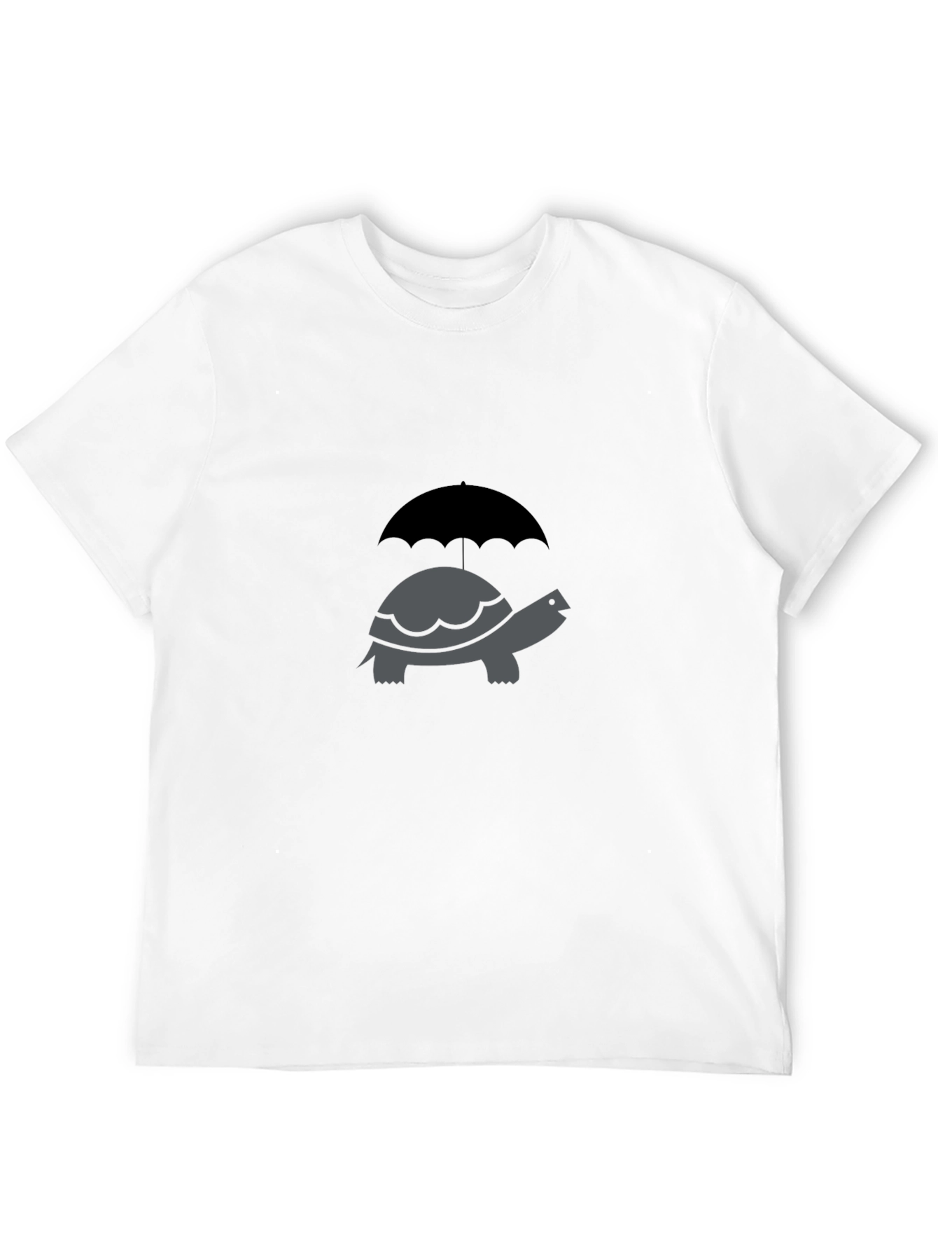 Turtle Umbrella Graphic Tee - Classic Crew Neck