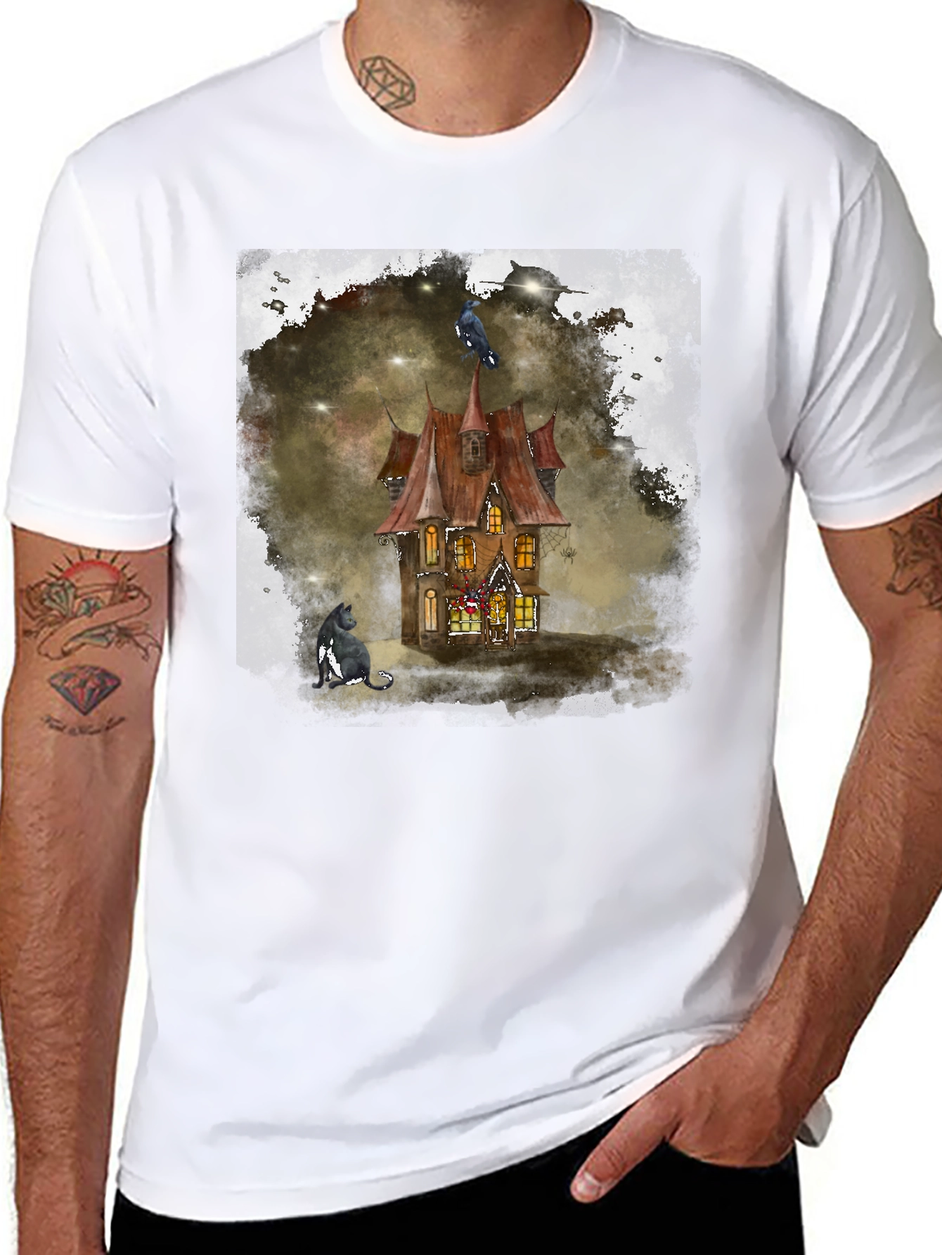 Haunted House Graphic Tee
