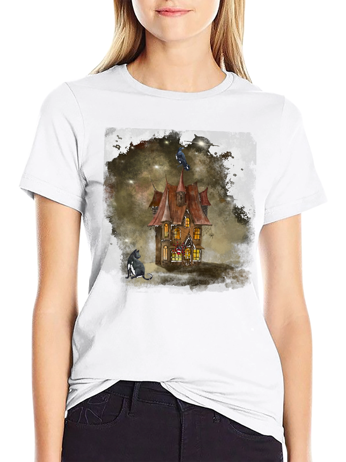 Haunted House Graphic Tee