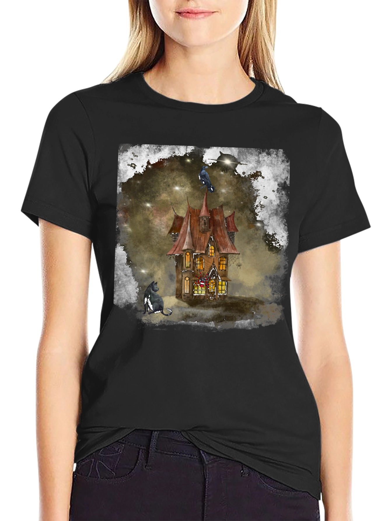 Haunted House Graphic Tee